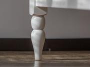 four poster country bed leg close up