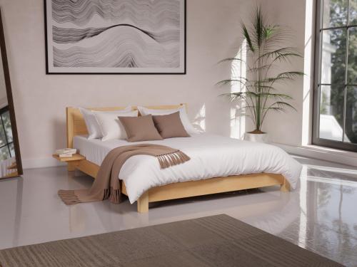 low tokyo bed maple